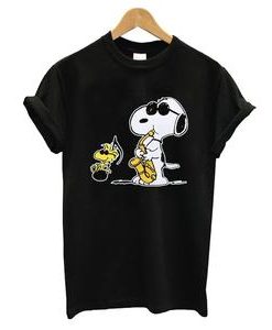 Snoopy Woodstock Music Instrument T-shirt