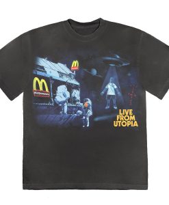 Travis Scott x McDonalds Live From Utopia T-Shirt