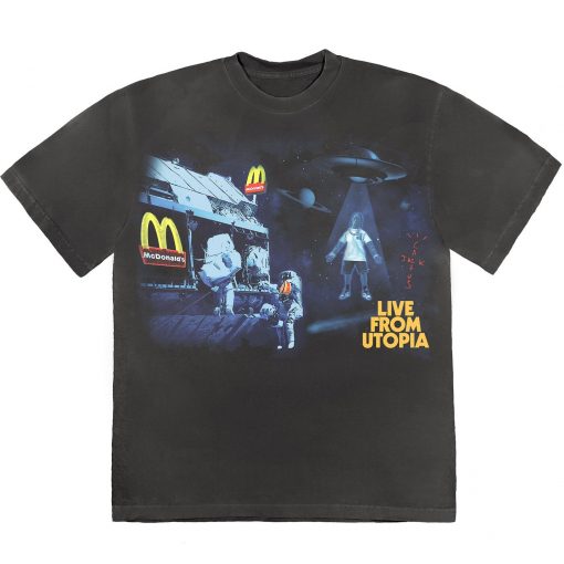 Travis Scott x McDonalds Live From Utopia T-Shirt