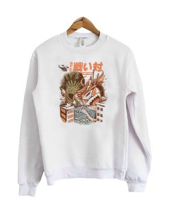 Kaiju Food Fight Crewneck Sweatshirt