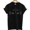 Karmann Ghia outline graphic (white) T-Shirt