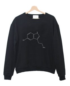 Serotonin Molecule Crewneck Sweatshirt