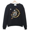 Astronaut Coffee Moon Crewneck Sweatshirt