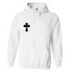 Black Cross Silhouette Hoodie