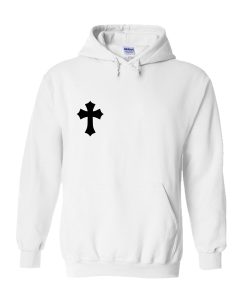 Black Cross Silhouette Hoodie