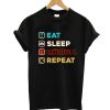 Eat Sleep Roblox Repeat Roblox Gamer T-Shirt