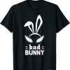 Bad Bunny cartoon black T-shirt