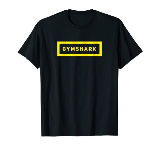 Gym Shark yellow lines T-shirt