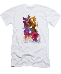 Watercolor Avengers T-shirt