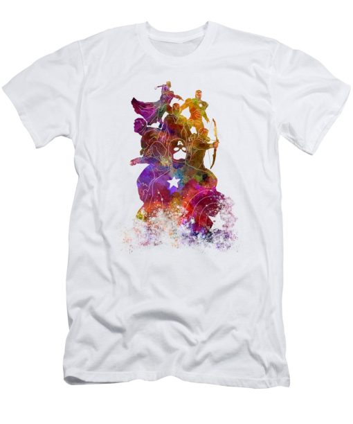 Watercolor Avengers T-shirt