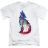 Watercolor Howling Wolf T-shirt