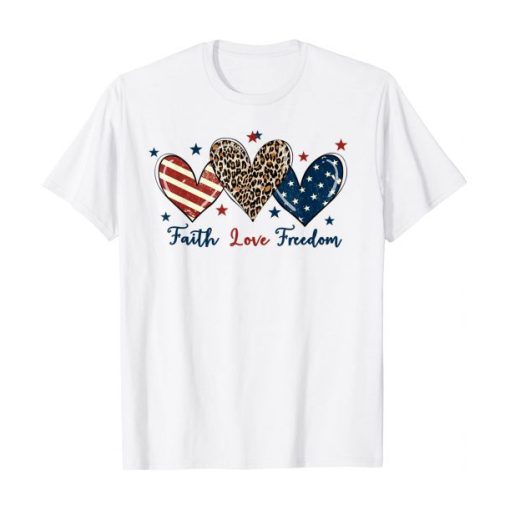 Heart Faith Love Freedom T-shirt