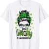 Lucky Teacher St.Patrick Day white T-shirt