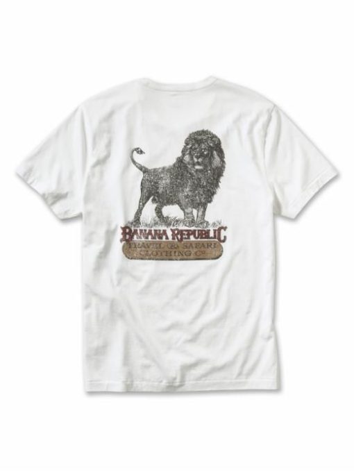 Banana Republic Jungle King white T-shirt