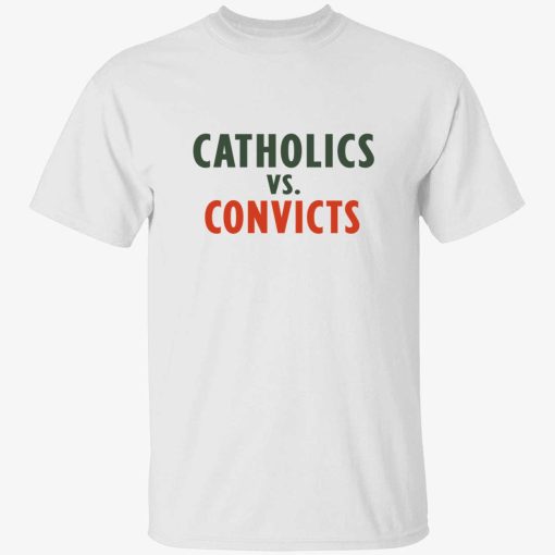 Catholics Convicts white T-shirt