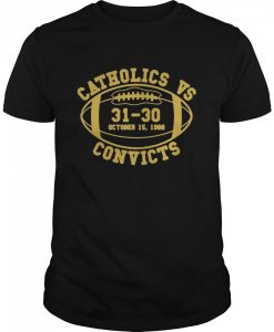 Catholics vs Convicts 1988 T-shirt