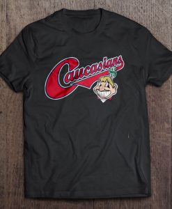 Caucasians black T-shirt