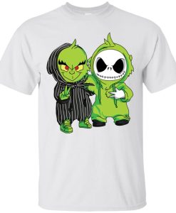 Grinch and Jack Skeleton white T-shirt