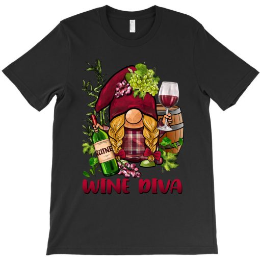 Gnome Wine Diva T-shirt